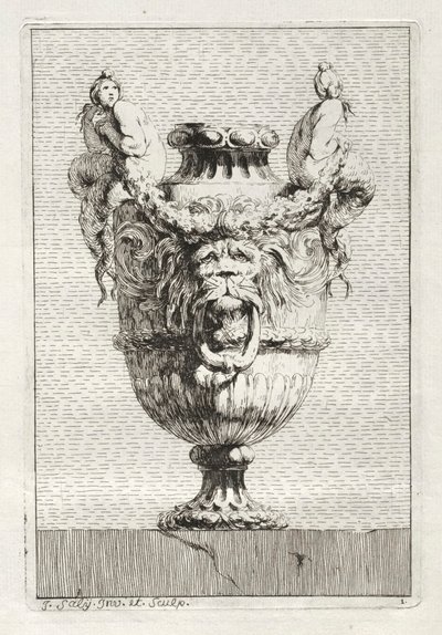 Suite de vases :  Planche 1 - Jacques François Saly