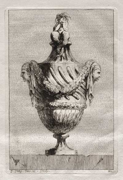 Suite de vases :  Planche 21 - Jacques François Saly