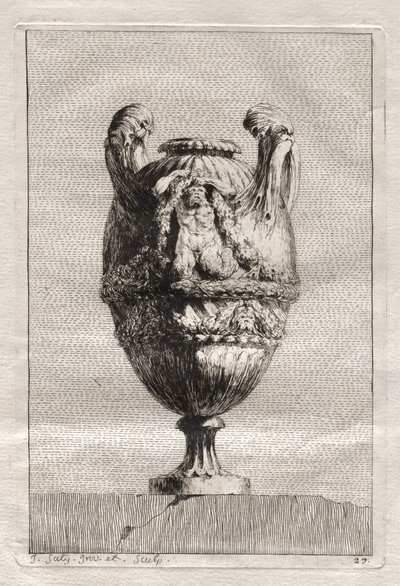 Suite de vases :  Planche 27 - Jacques François Saly