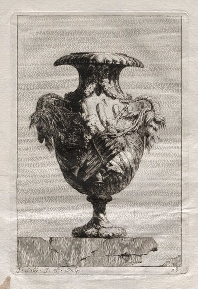 Suite de vases :  Planche 28 - Jacques François Saly