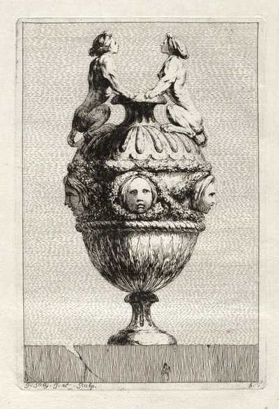 Suite de vases :  Planche 5 - Jacques François Saly