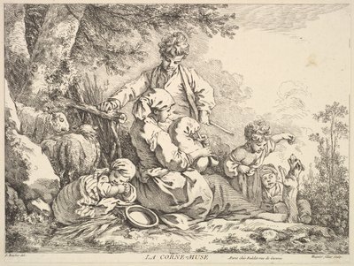 Cornemuses, milieu à fin du XVIIIe siècle - Jacques Gabriel Huquier