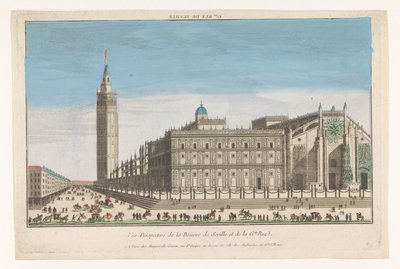 Vue de la Cathédrale de Séville - Jacques Gabriel Huquier