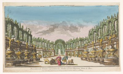 Vue sur le jardin de Circé - Jacques Gabriel Huquier