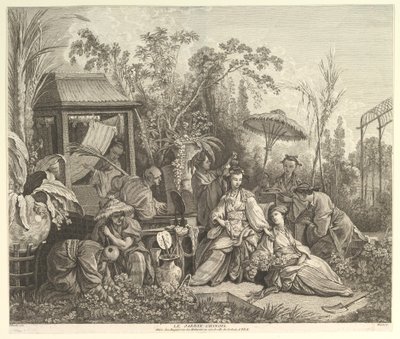 Le Jardin Chinois, de Chinoiseries, après 1743 - Jacques Gabriel Huquier