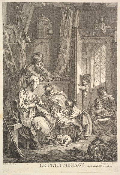Le petit ménage - Jacques Gabriel Huquier