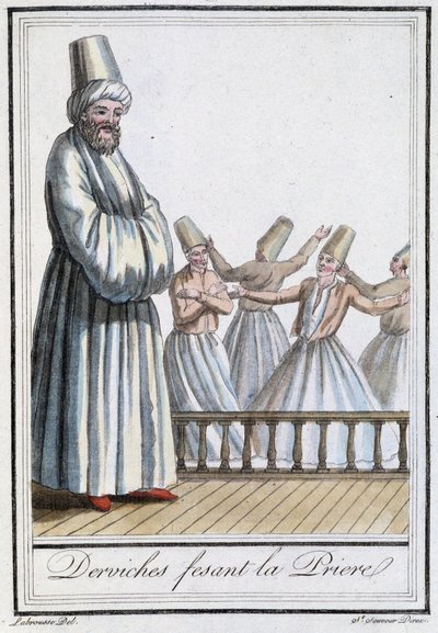 Derviches faisant la prière (Derviches tourneurs) - Jacques Grasset de Saint Sauveur