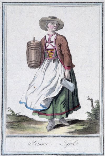 Femme du Tyrol - Jacques Grasset de Saint Sauveur