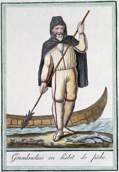 Groenlandais en habit de pêche - Jacques Grasset de Saint Sauveur