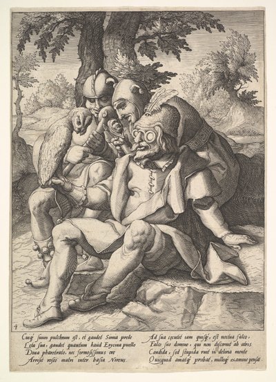 La Sagesse des fous, des Six Proverbes - Jacques II de Gheyn