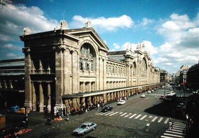 Vue de la façade de la Gare du Nord, construite en 1861-63 - Jacques Ignace Hittorff