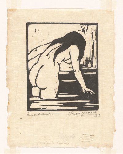 Femme se baignant - Jacques Jeichienus Ottens (signed by artist)