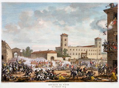 Révolte à Pavie, Italie 7 Prairial, An 4 - Jacques Joseph Coiny