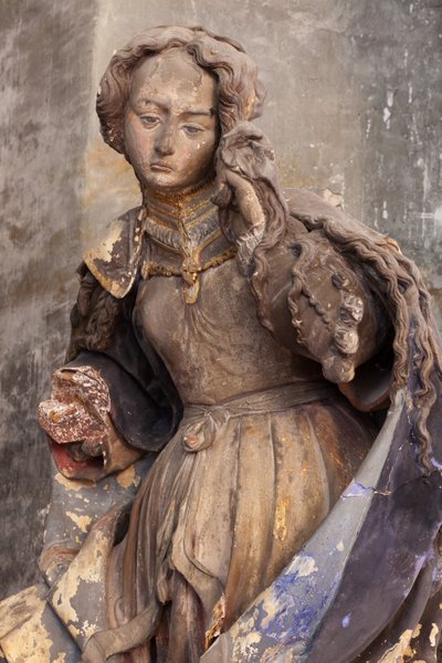 Sainte Marie-Madeleine (plâtre peint) - Jacques Jubert