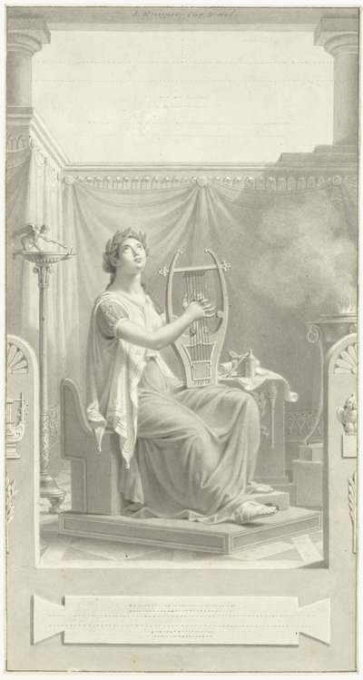Conception pour la page de titre des Poèmes de H. Tollens Czn. - Jacques Kuyper