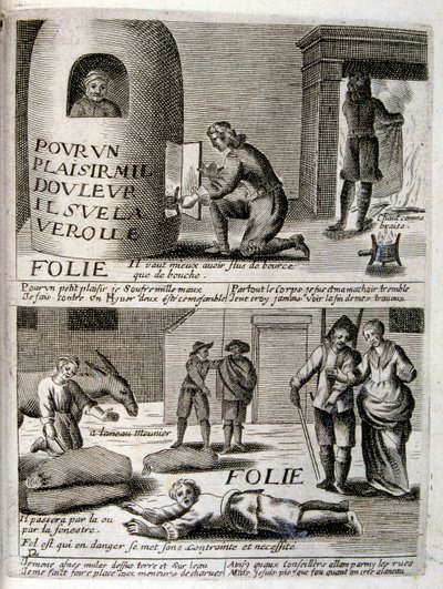 Illustration gravée du 17e siècle tirée d