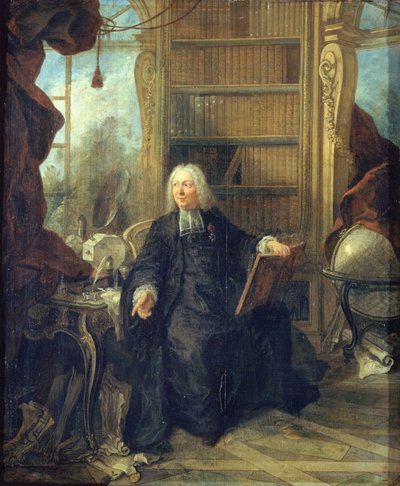 Portrait de Jean-Antoine Nollet 1700-1770, vers 1740 - Jacques Lajoue de