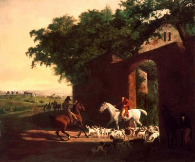 Départ pour la chasse à Brocket Hall - Jacques Laurent Agasse