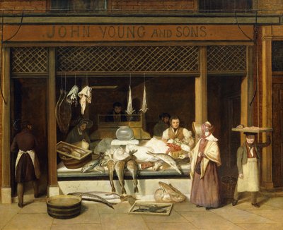 John Young et fils, les poissonniers - Jacques Laurent Agasse