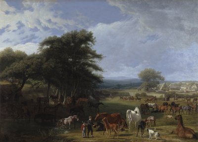 Écurie de Lord River, Stratfield Saye - Jacques Laurent Agasse