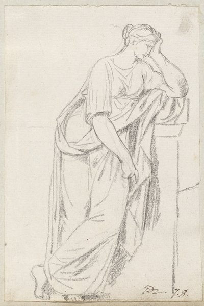 Une muse du sarcophage des muses - Jacques Louis David