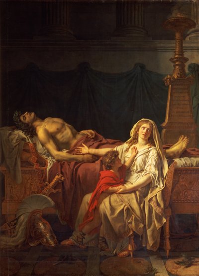 Andromaque pleurant Hector - Jacques Louis David