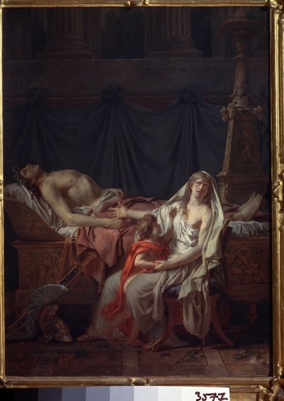 Andromaque pleurant Hector - Jacques Louis David