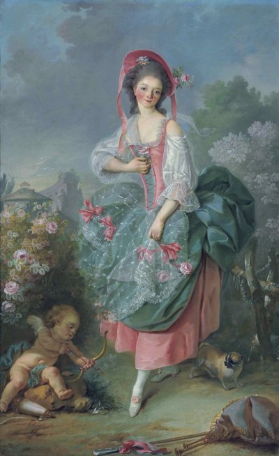 Ballerine Marie-Madeleine Guimard 1743-1816 en tant que Terpsichore - Jacques Louis David