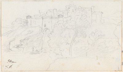 Château sur une colline - Jacques Louis David