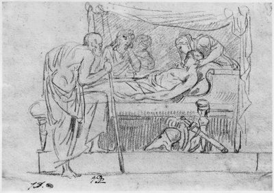 La mort de Méléagre - Jacques Louis David