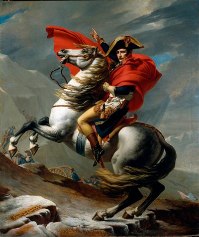 Portrait équestre de Napoléon Ier Bonaparte - Jacques Louis David