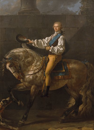 Portrait équestre de Stanisław Kostka Potocki - Jacques Louis David
