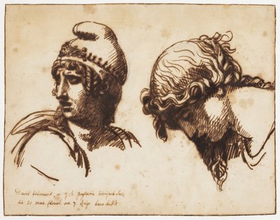 Une femme et une tête préférée - Jacques Louis David