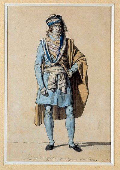Révolution française : projet de costume civique 1793 « Habit d