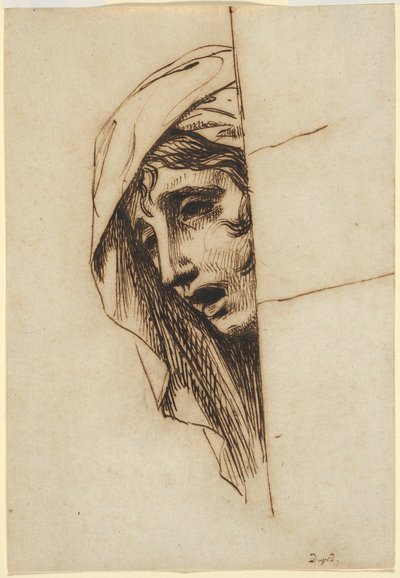 Tête de femme - Jacques Louis David