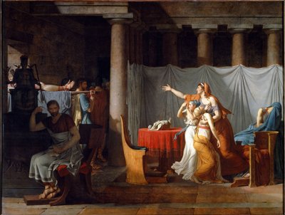 Les licteurs rapportent à Brutus les corps de ses fils - Jacques Louis David