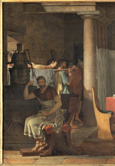 Les licteurs rapportent à Brutus les corps de ses fils, 1789 - Jacques Louis David