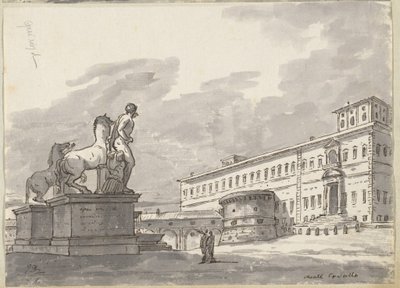 Monte Cavallo, avec les dompteurs de chevaux - Jacques Louis David