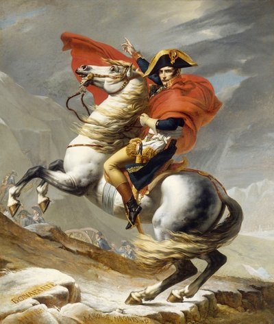 Napoléon franchissant les Alpes le 20 mai 1800 - Jacques Louis David