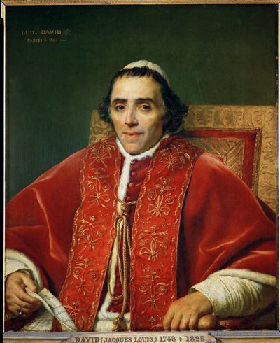 Le pape Pie VII ... - Jacques Louis David