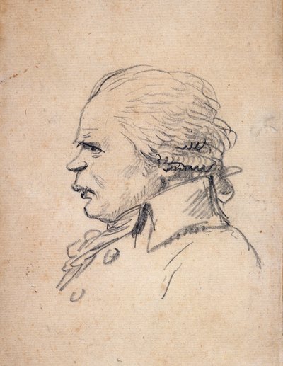 Portrait-charge de Danton (caricature) - Jacques Louis David
