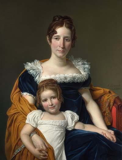 Portrait de la comtesse Vilain XIIII avec sa fille - Jacques Louis David