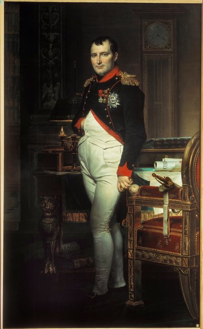 Portrait en pied de Napoléon Ier dans son cabinet de travail aux Tuileries - Jacques Louis David