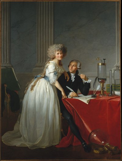Portrait de Monsieur de Lavoisier et de sa femme, la chimiste Marie-Anne Pierrette Paulze - Jacques Louis David