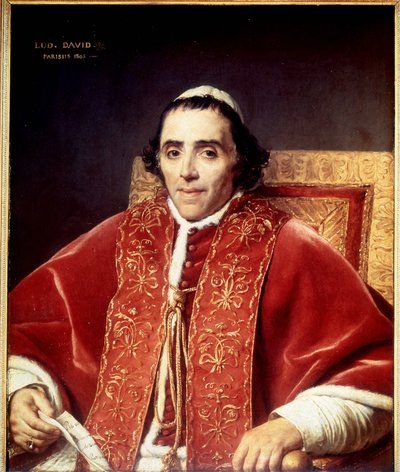 Portrait de Pie VII (1742 - 1823) par David. 1805. Musée de Versailles - Jacques Louis David