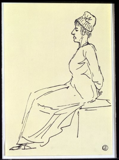 La reine Marie-Antoinette (1755-93) en route vers son exécution, 1793 - Jacques Louis David