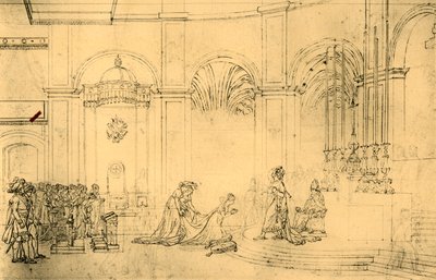 Esquisse pour Le couronnement de Napoléon, vers 1807, 1921 - Jacques Louis David