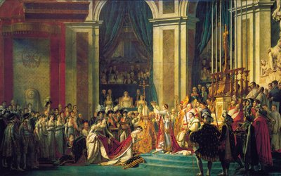 Le Couronnement de Napoléon à Notre-Dame de Paris le 2 décembre 1804, 1807 - Jacques Louis David