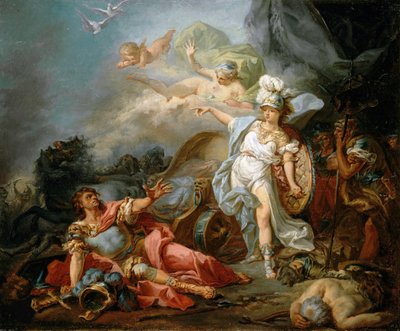 Le combat entre Mars et Minerve, ca 1771 - Jacques Louis David