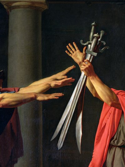 Le Serment des Horaces, 1784 (détail) - Jacques Louis David